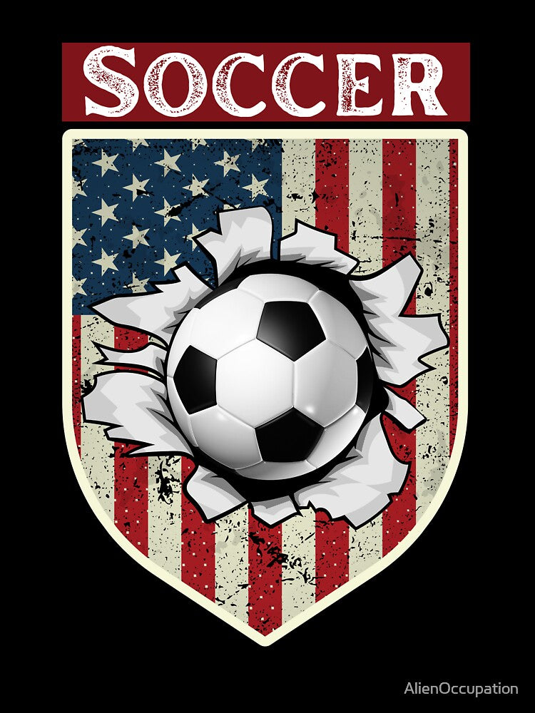 United States Flag Soccer Ball Design by AlienOccupation