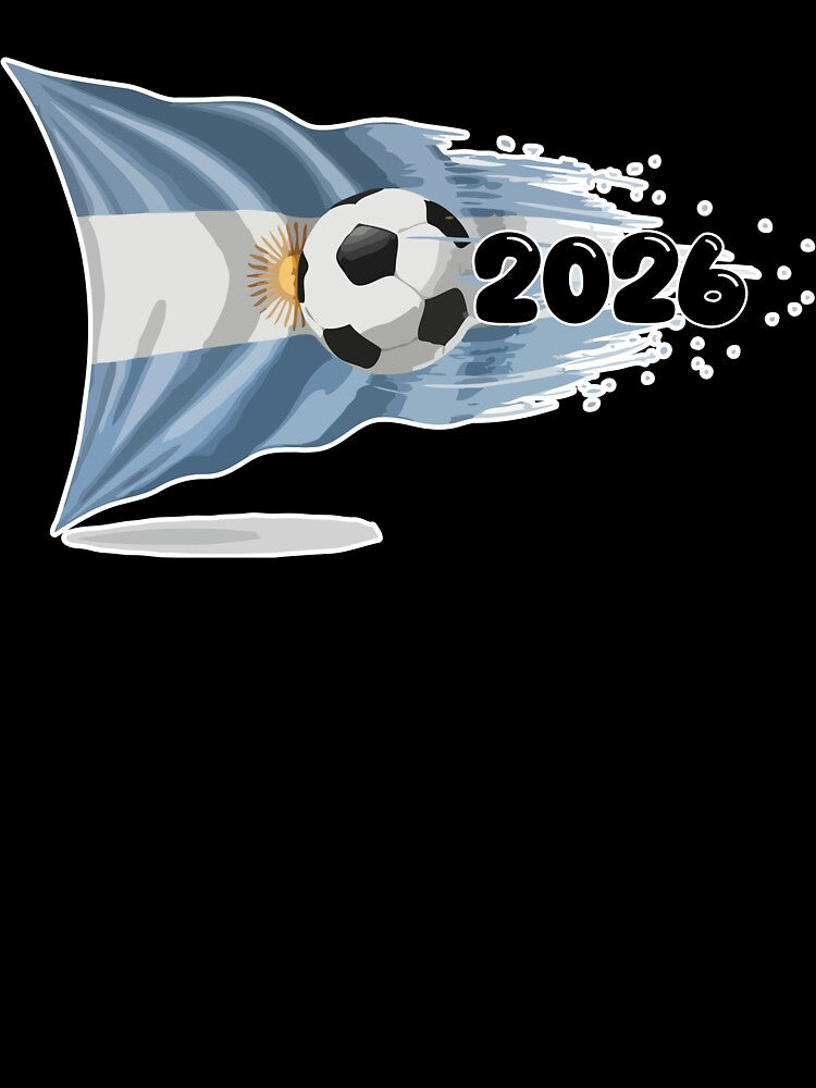 Argentina 2026 Fan Art | Albiceleste Flag Tee by nymphengut