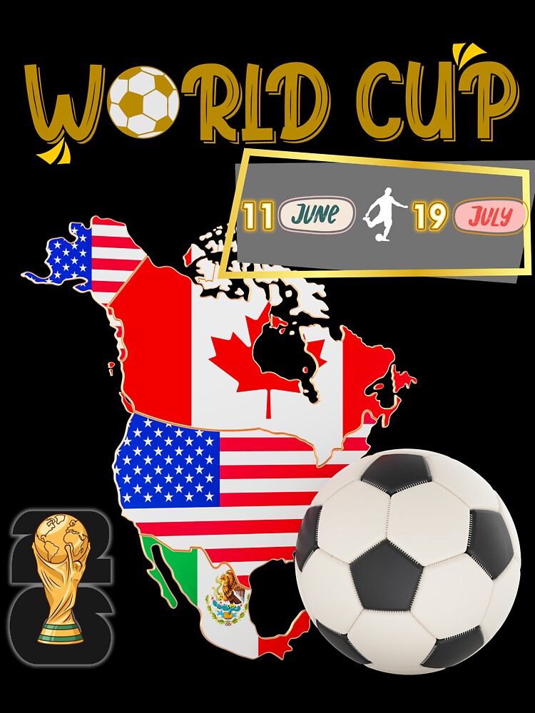 World Cup 2026 North America USA Canada Mexico Soccer Fan by E20STUDIO