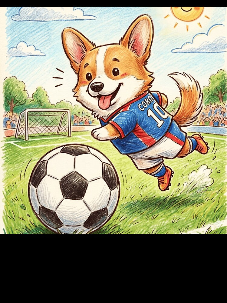 Corgi Soccer Champ #10 - 2026 Stadium Scene by TaiwanMemory
