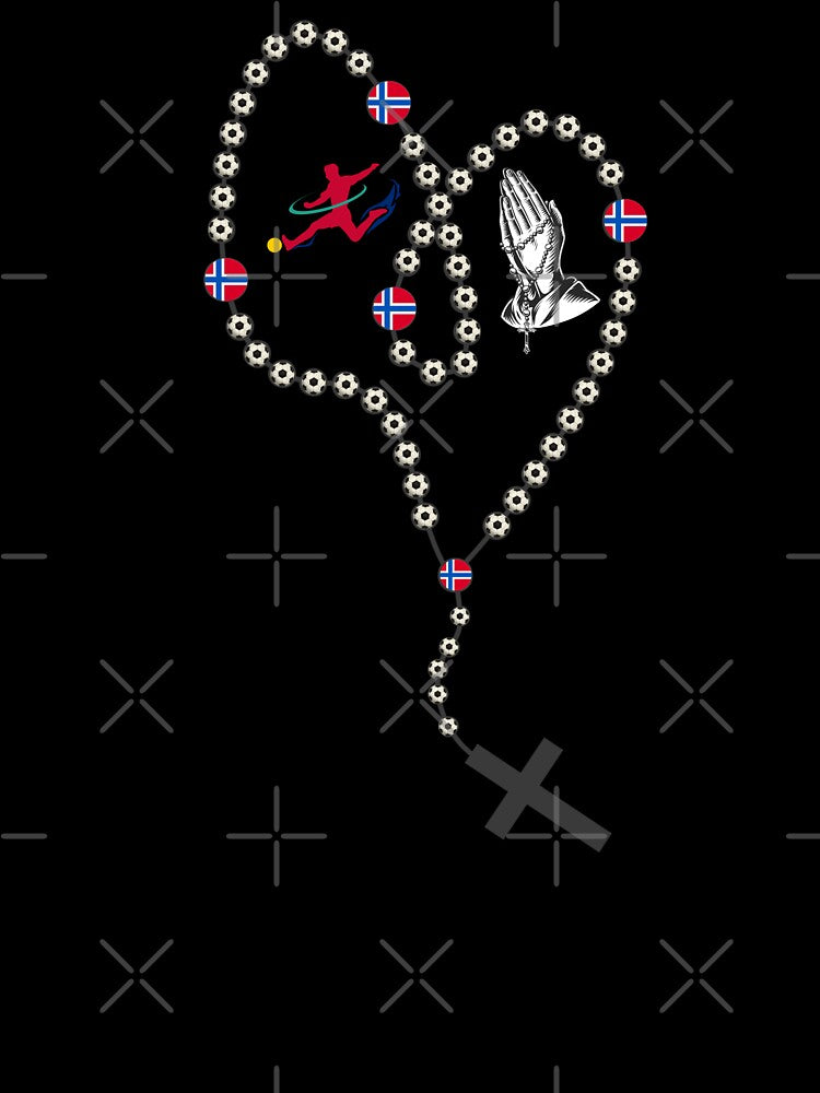 Norway Football Rosary 2026 – Soccer Prayer Beads with Norwegian Flag, Faith & Football Design by La-Designita