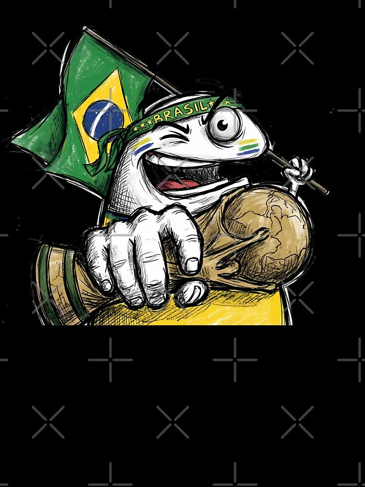 Funny Brazil Soccer Fan Flork Meme - Brazilian Football Champion ArtFunny Brazil Soccer Fan Flork Meme - Brazilian Football Champion Art by Ayiyi Shop
