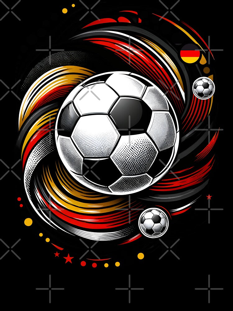 Football Germany Team Abstract Flag Ball Euro by Infinitee8hirts