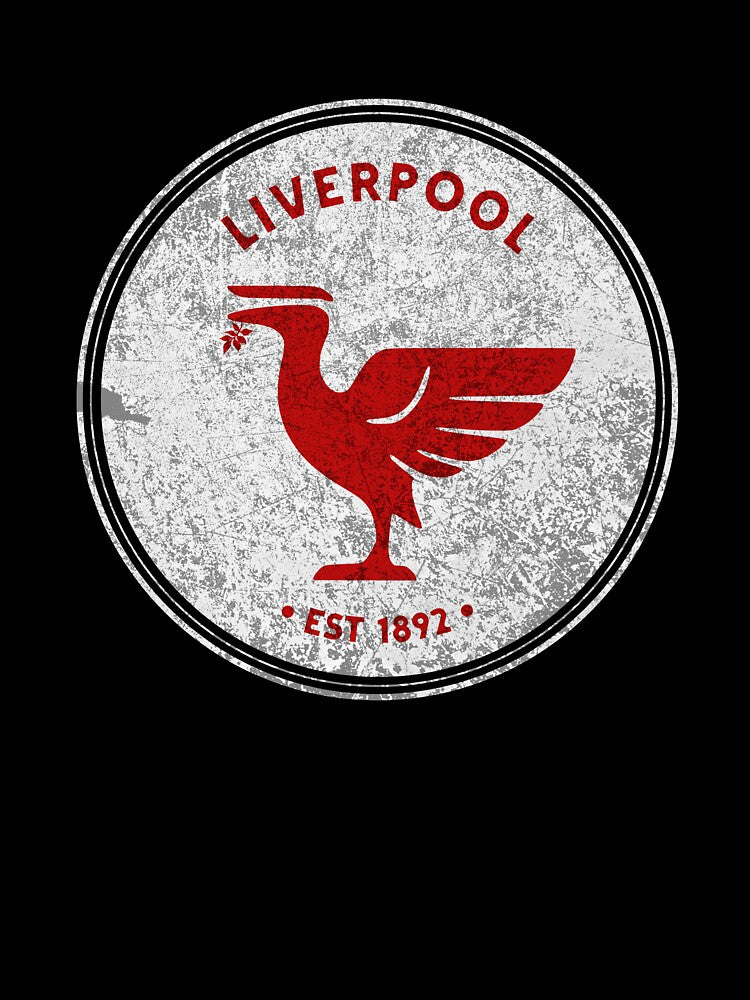 Liverpool Liverbird BIG Vintage Retro RED T-Shirt by Red-since-1892