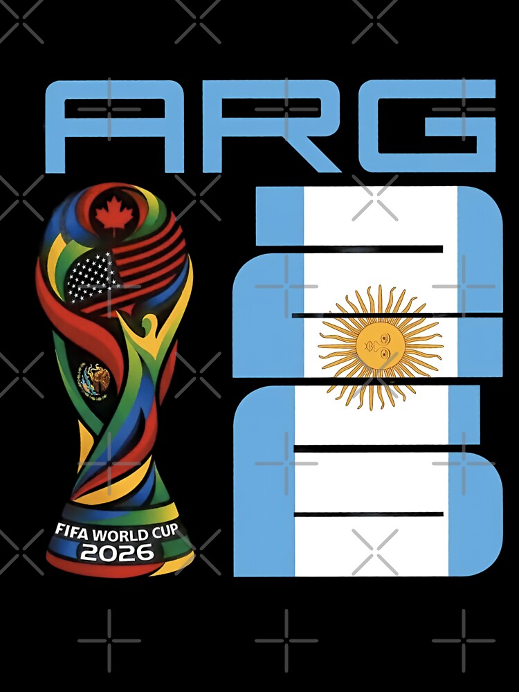 Argentina World Cup 2026 Soccer Fan Art - ARG Albiceleste by  The Midnight Library - Book Lover Gifts & Kindle Accessories