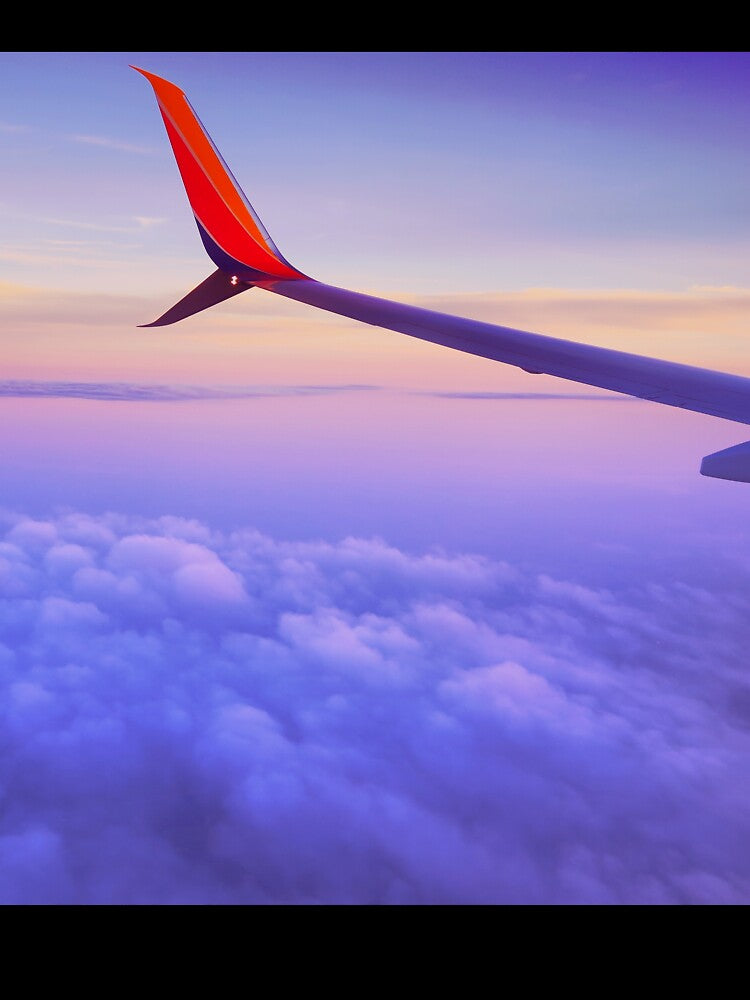 Purple Sunset Airplane Views by newburyboutique