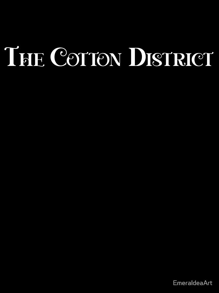 Cotton District Whimsy: Curly White Text Design by EmeraldeaArt