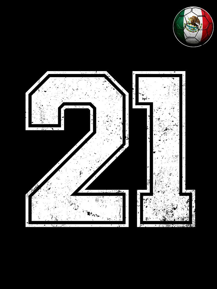 Number 21 Canada Flag Football Fan by BernoNickel