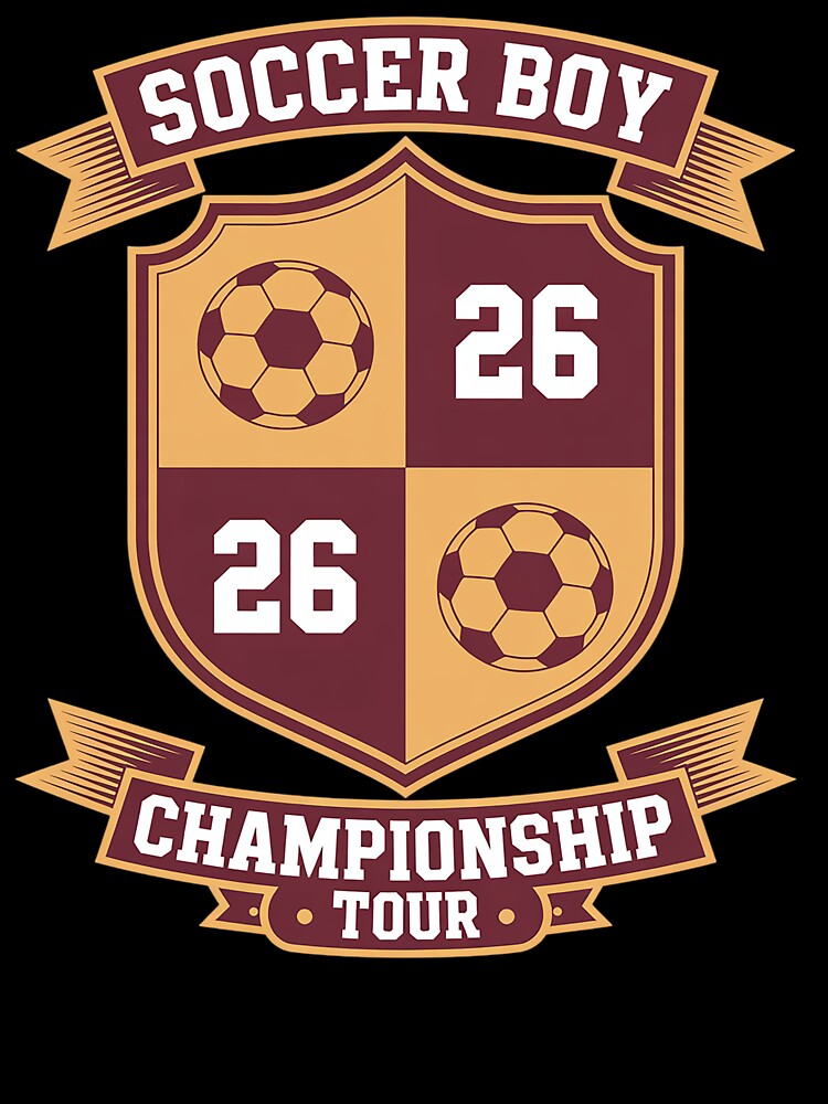 Mens Soccer Boy Brother Championship Tour 2026 by BlassmausArt