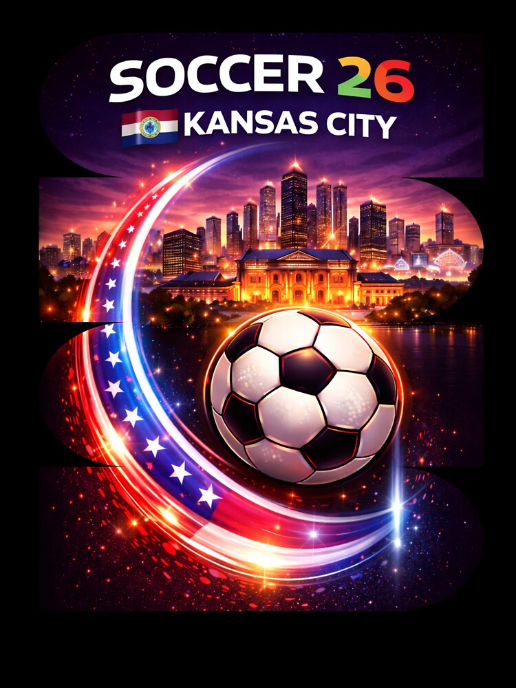 Kansas City Soccer 2026 Shirt, Soccer 26 Kansas City MO Fan Tee, Kansas City Missouri Soccer Graphic by MK-Charlie