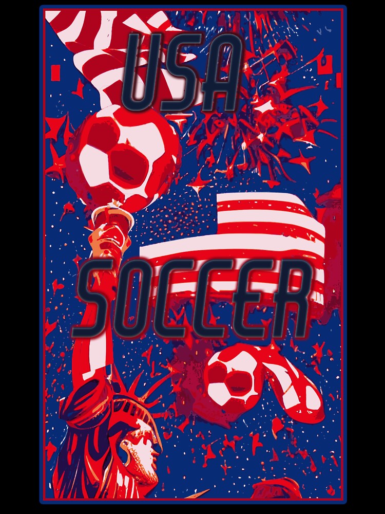 USA Soccer t shirt- Symbol of USA at its best. Made in USA for the USA Soccer Fan by Soccer-Stuff
