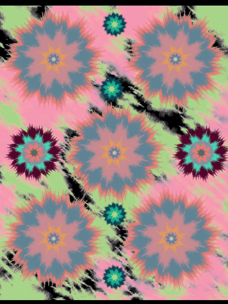 multi-roses tie dye cotton by Great-nightmare