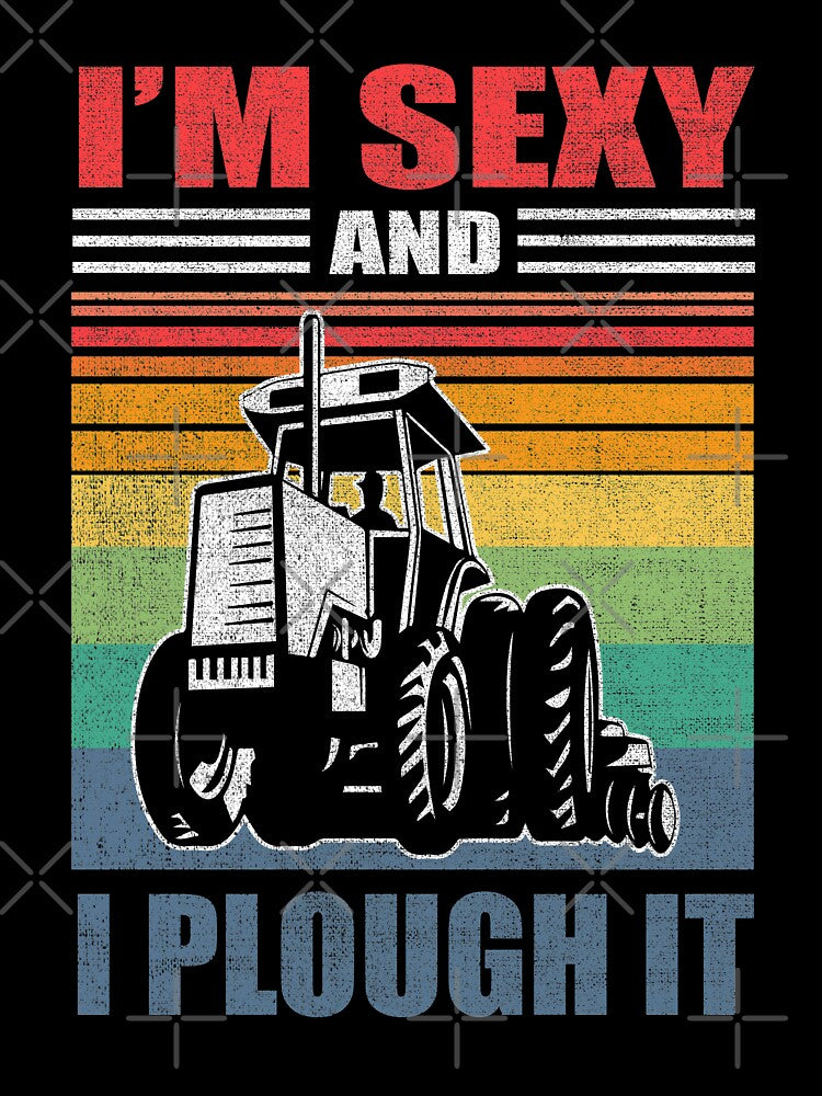 Vintage Tractor Plough Retro Plow Field Ranch Owner Sexy Farmer by TheAplus