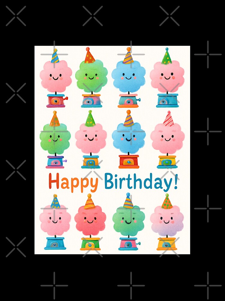 Cotton Candy Party Hat cute happy birthday kawaii gift christmas happy by CheeseBlueprint