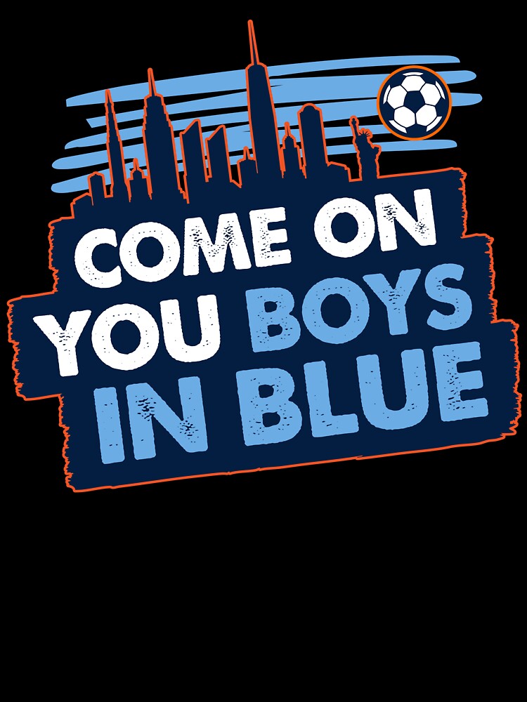 Come on you boys in blue-Soccer-nyc skyline by DaniKates