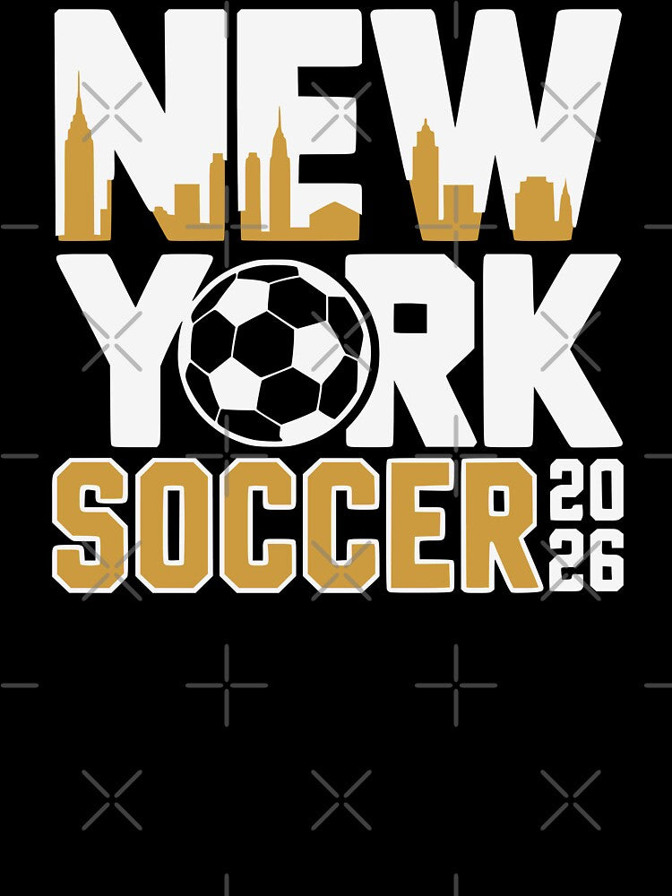 New York Soccer 2026 Skyline Football Fan by MavtM