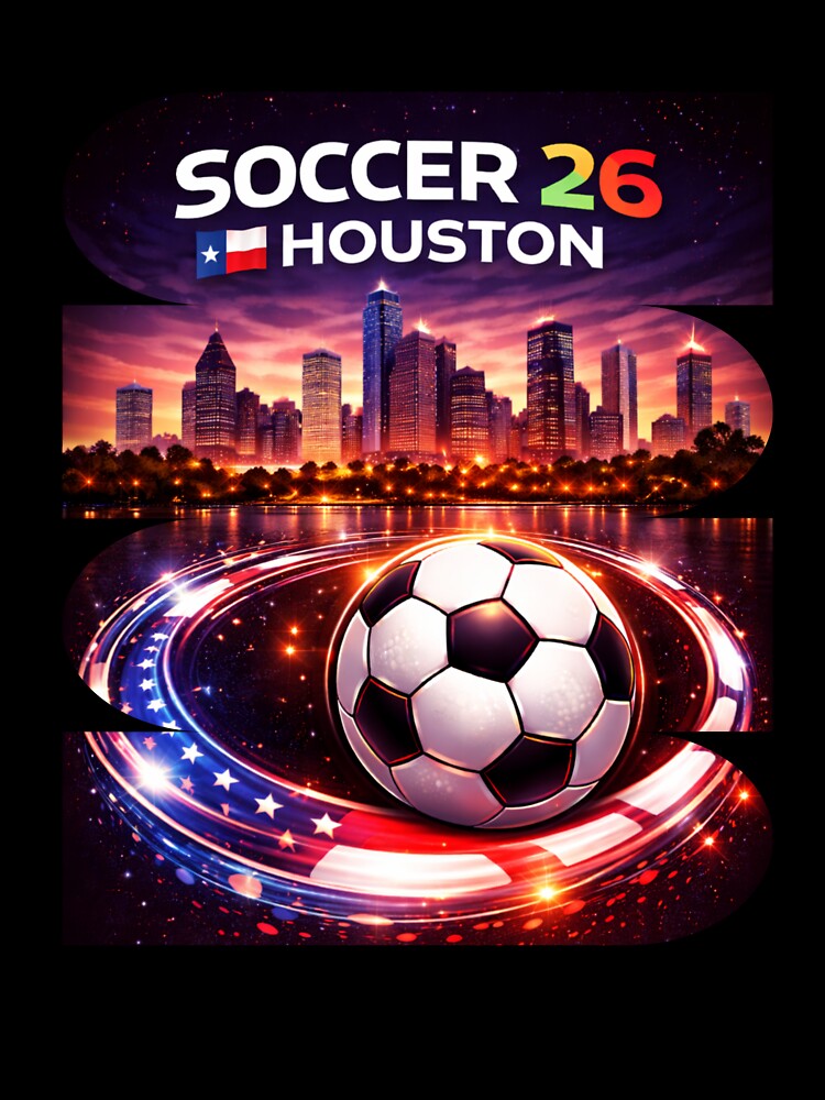 Houston Soccer 2026 Shirt, Soccer 26 Houston TX Fan Tee, Houston Texas Soccer Graphic by MK-Charlie