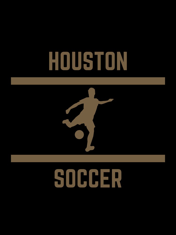 Gold Color Houston Soccer by IssaraStudio