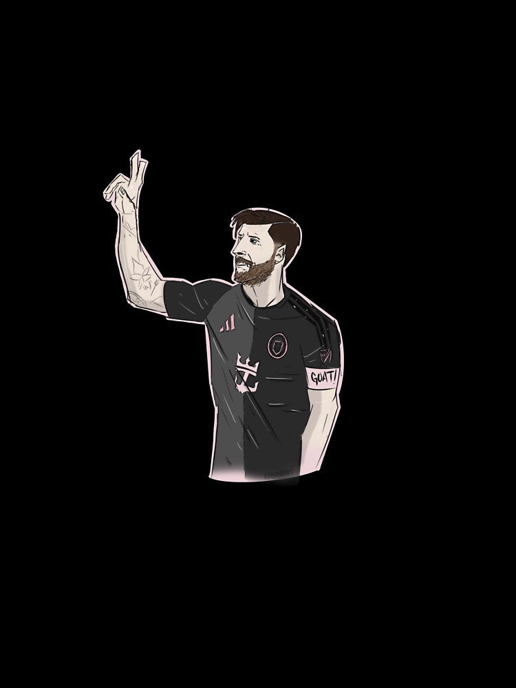 Peace Sign Messi by Jaymdoart