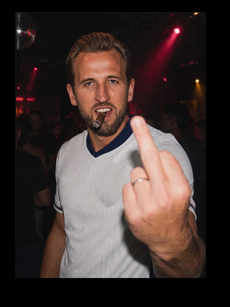 Harry Kane England Football Pub Funny Middle Finger by aridawstrusbbyg