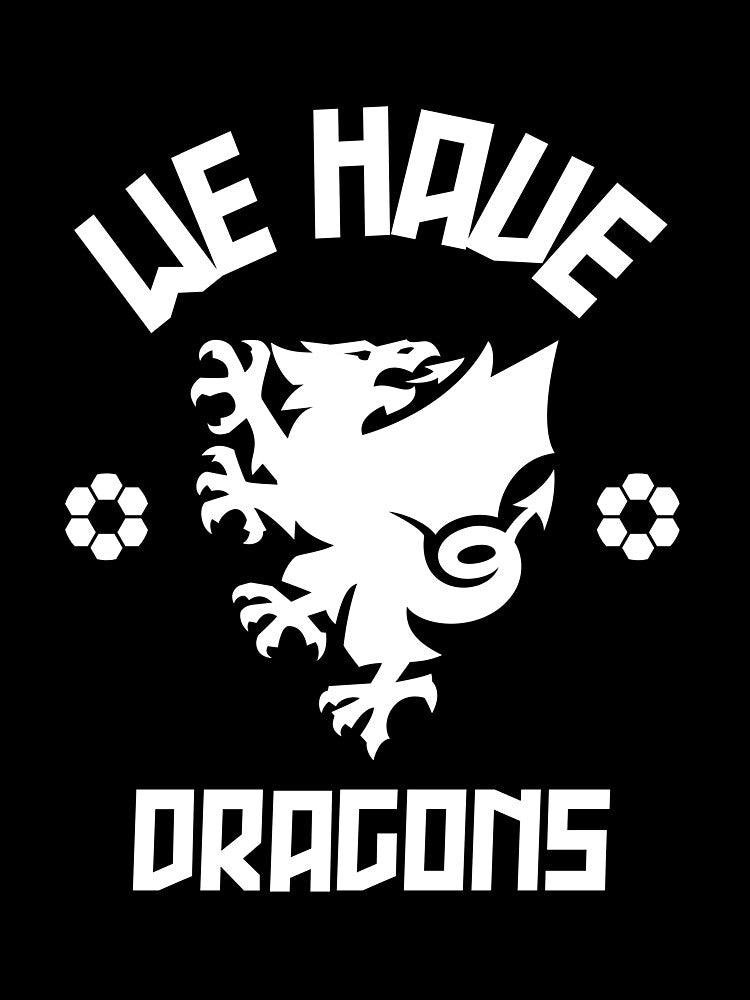 We Have Dragons - Wales Football Gift by DiogoCalheiros
