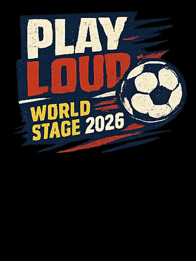 Play Loud Soccer Fan Vintage Sports Graphic 2026 by NeO² Studio