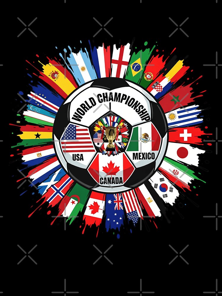Football World Championship 2026 USA Canada Mexico by Thread&Fable