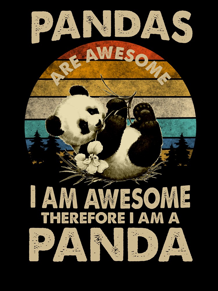Retro Awesome Panda by spellmadebylee