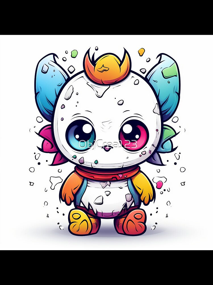 Cute Plushie with Vibrant Colors by ObjCrea123