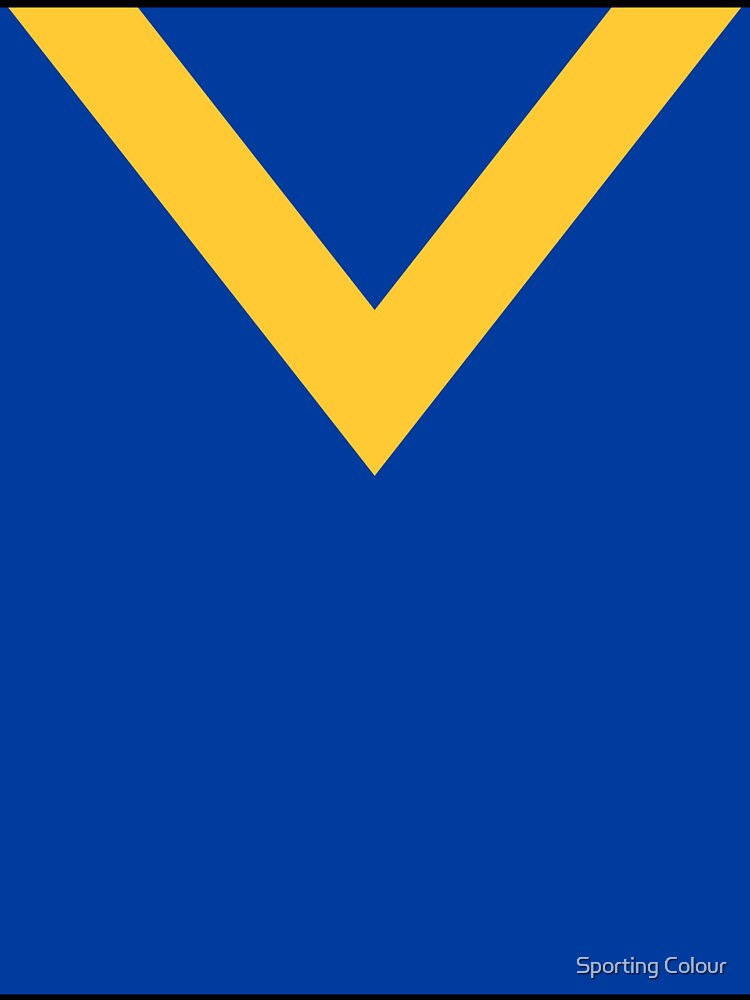 Leeds City Retro 1914 Blue, Yellow V by Sporting Colour