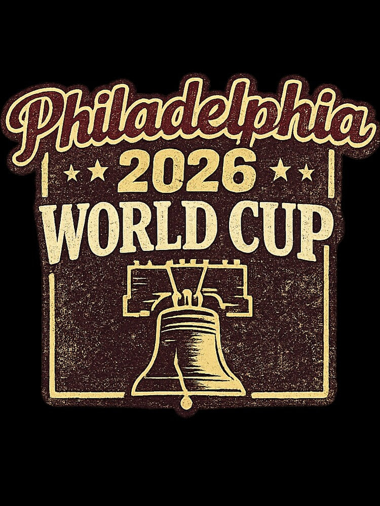 Philadelphia 2026 World Cup – Liberty Bell Retro Vintage Soccer Fan T-Shirt by ArthUpscale