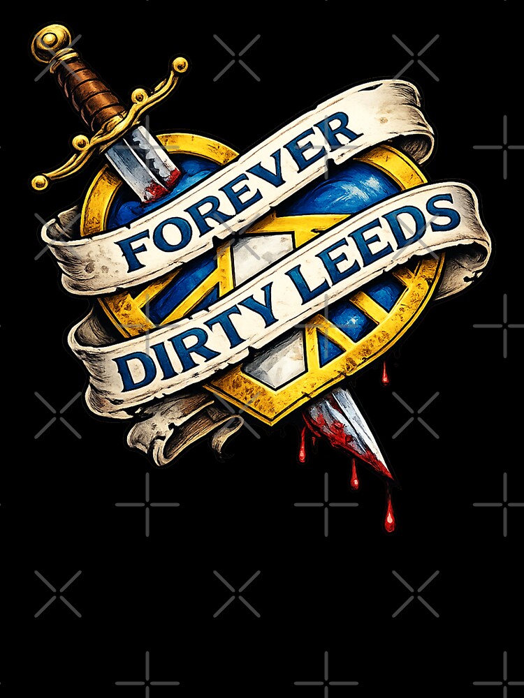Forever Dirty Leeds – Sword & Crest by terrace-designs