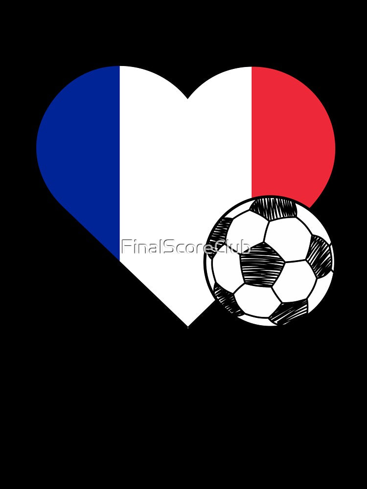 France Soccer Heart Design by FinalScoreClub