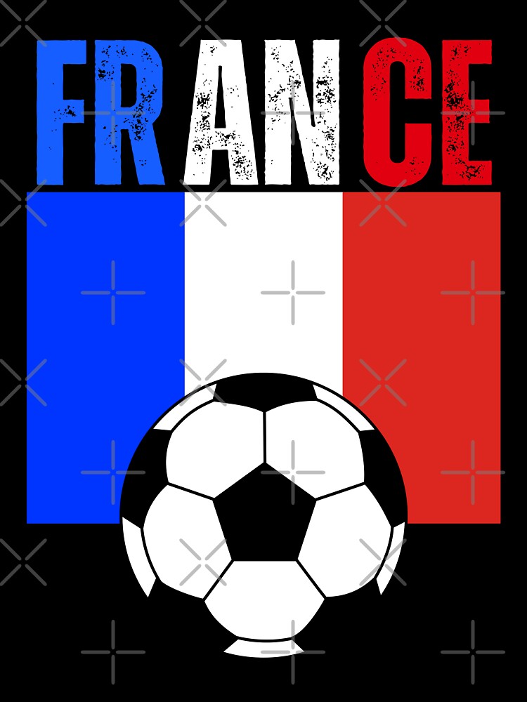 France Soccer Flag Vintage Football Fan Design | French Team Supporter Gift by Karim-Karem