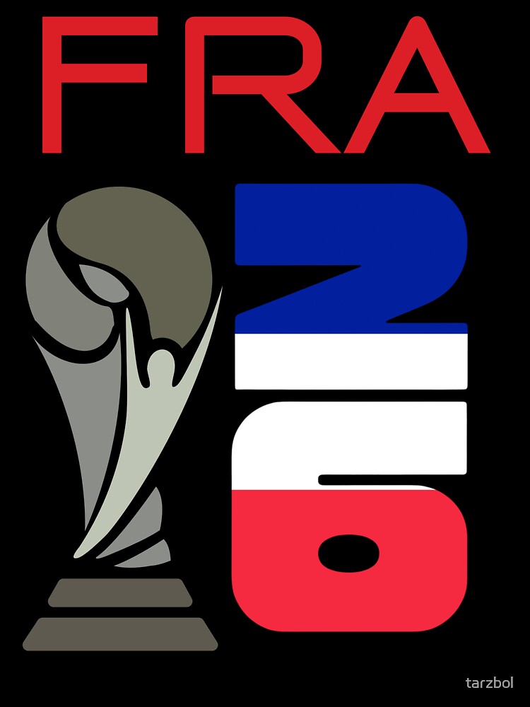 France 2026 Soccer World Cup Trophy French Flag Design by tarzbol