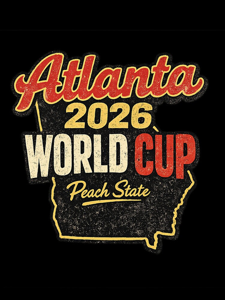 Atlanta 2026 World Cup – Peach State Retro Vintage Soccer Fan T-Shirt by ArthUpscale