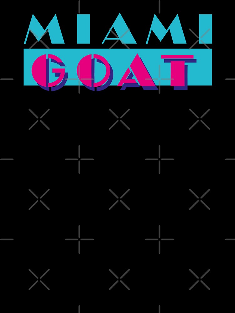 MIAMI GOAT (Miami Vice style retro logo) (The goat is in Miami!) by frikybomb