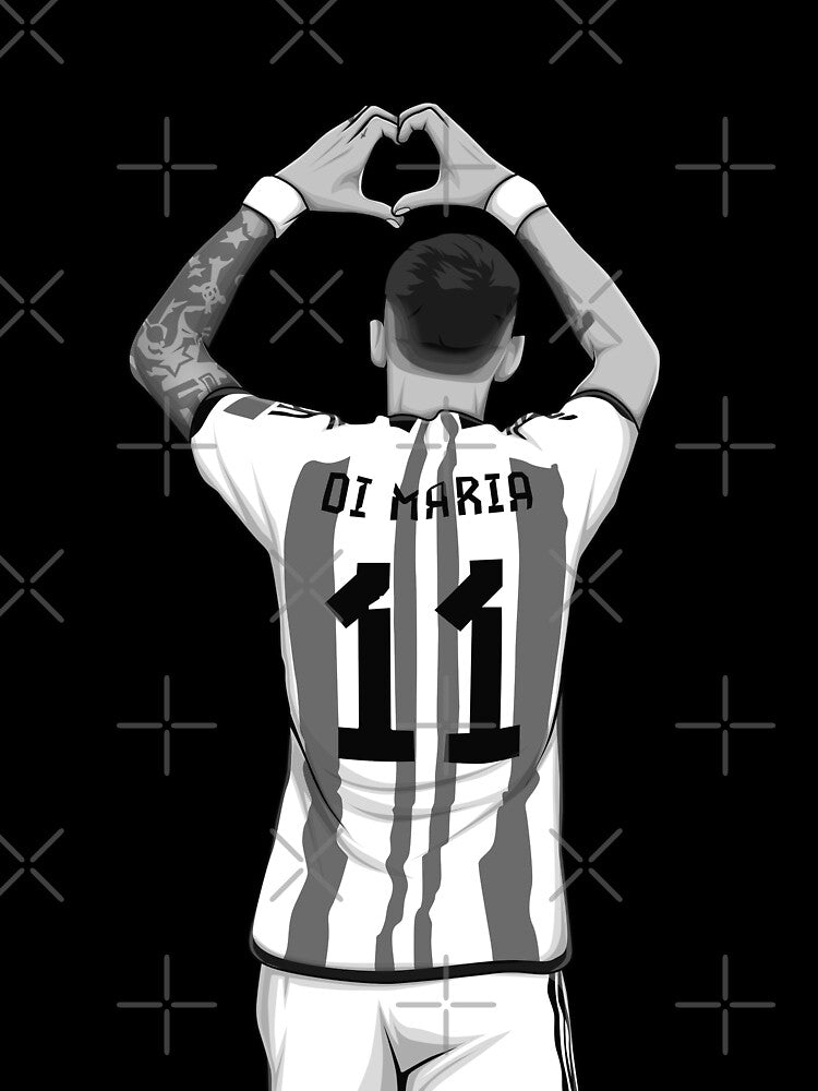Angel Di Maria Black and White Version by Aldduardo