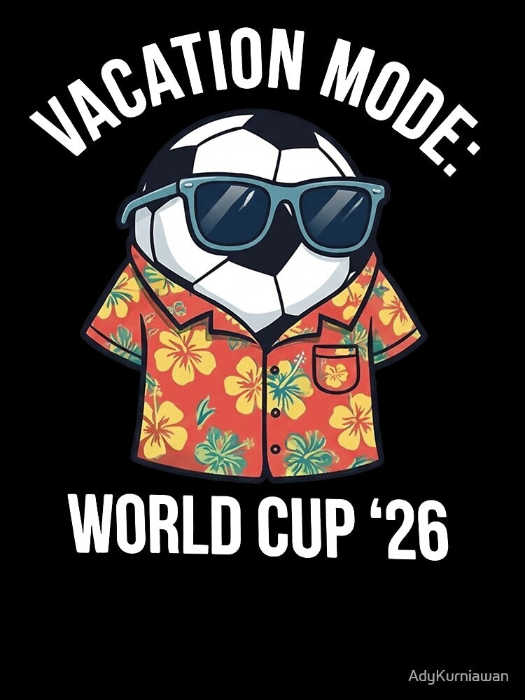 Funny Vacation Mode Soccer Ball Hawaiian Shirt 2026 Football Tournament by AdyKurniawan