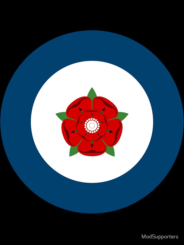England Red Rose Retro Mod Roundel by ModSupporters