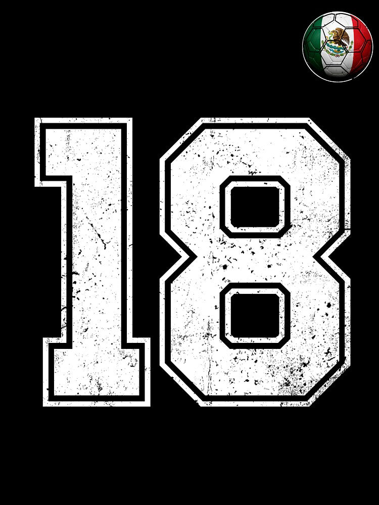 Number 18 Canada Flag Football Fan by BernoNickel