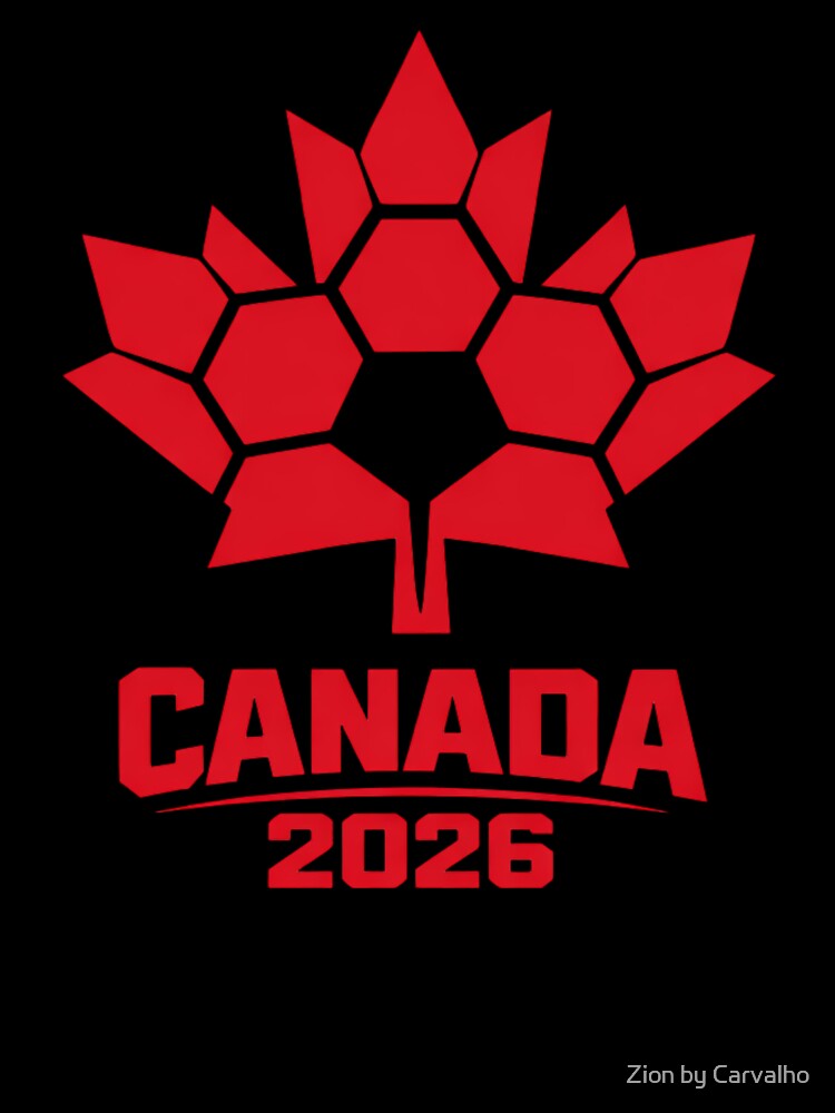 Canada 2026 World Cup T-Shirt - Maple Leaf Soccer Ball - Canadian Football Fan Tee by Zion by Carvalho