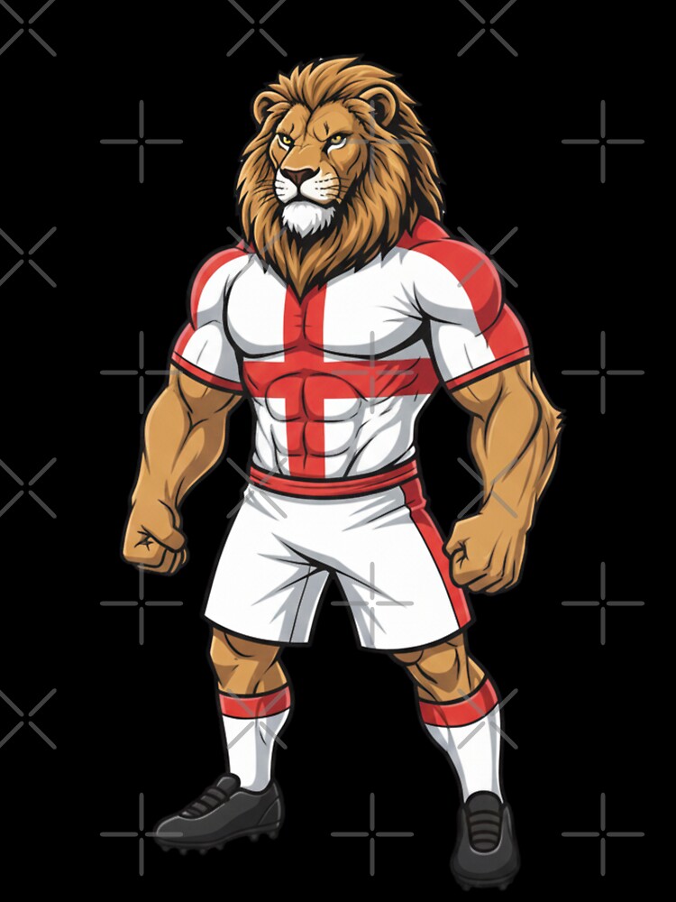 Powerful English Lion Football Mascot 2026 by ArtByKatti