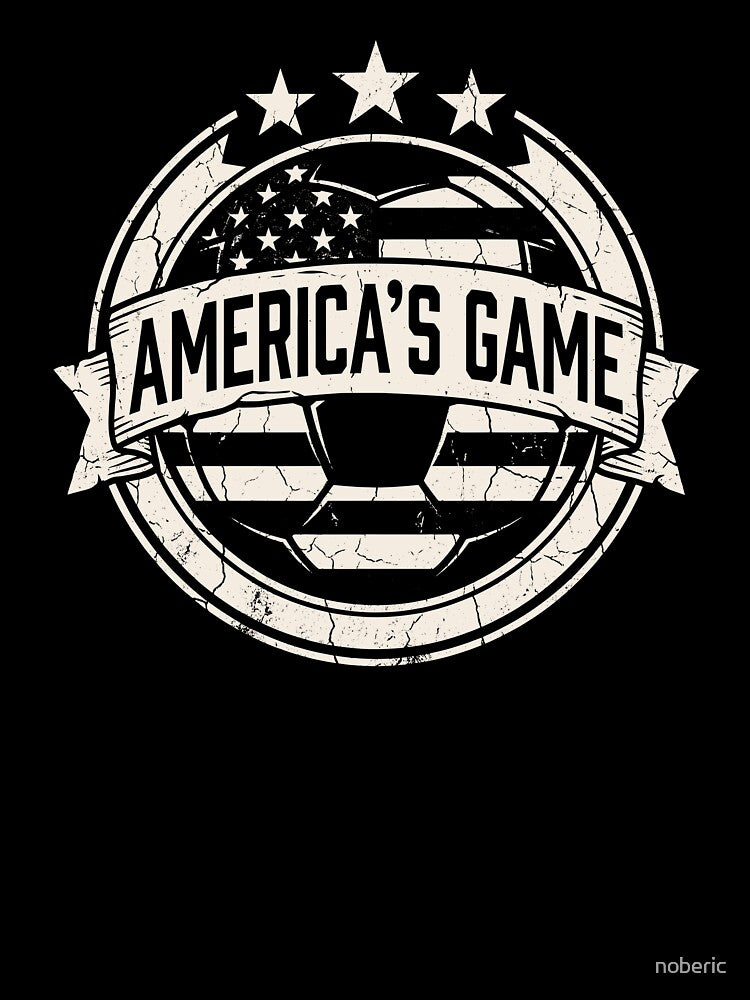 Usa Soccer Americas Game Retro Tee JUN-295 by noberic