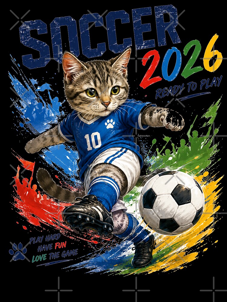 Soccer 2026 Ready to Play Cat by yasmh