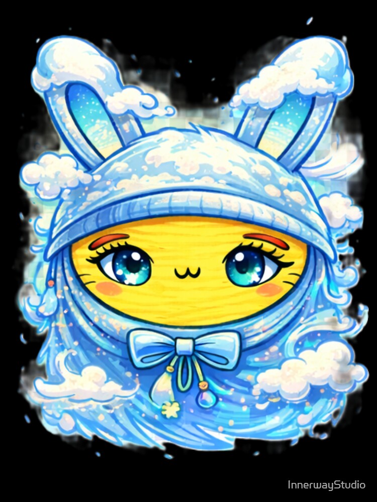 Air Ice Bunny Spirit – Dreamy Cloud Cute Bunny by InnerwayStudio