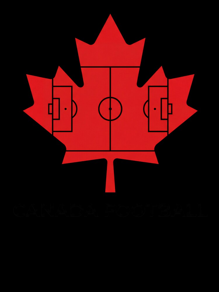 Canada Football Pitch Maple Leaf Graphic by ryanguas