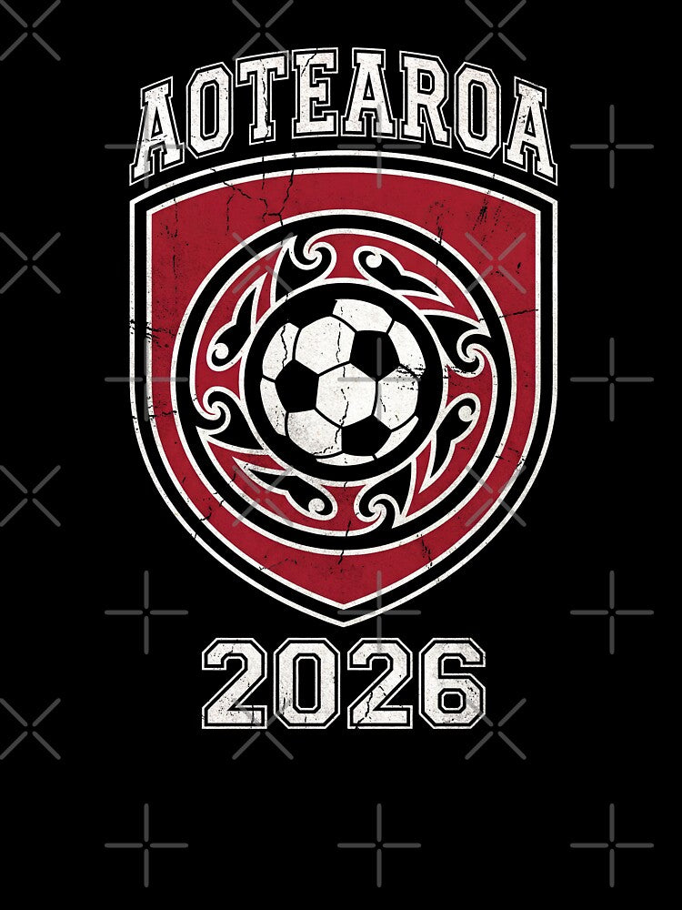 Aotearoa Football 2026 Vintage Soccer Crest | New Zealand Soccer Fan Art by Imaginationbeyond