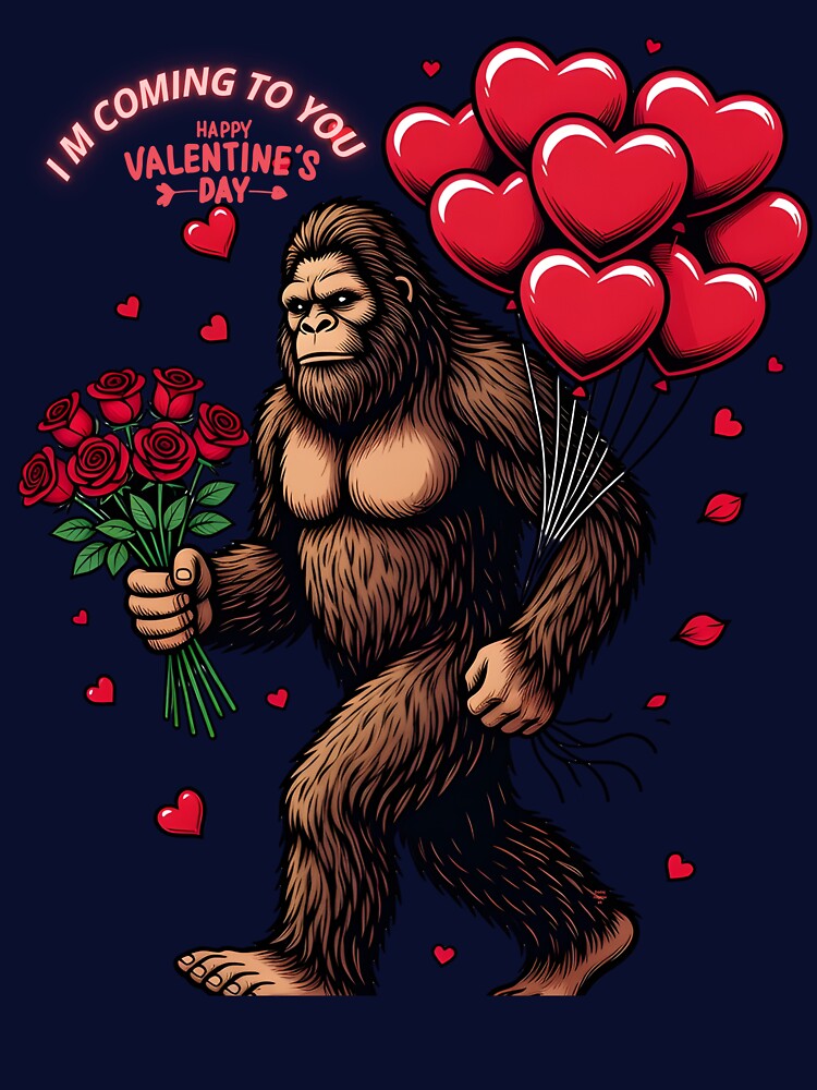 Please Don’t Fall For Me – Valentine's gift funny bigfoot by zbigniewcz