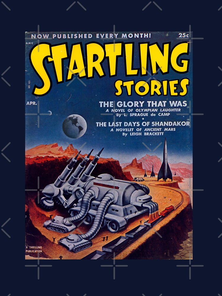 Startling Stories 1952, 50s Sci-Fi Vintage Retro Cover Art Print by teammacau